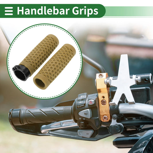 25mm Hand Grips Cover Kit TPU Yellow for Motorcycle