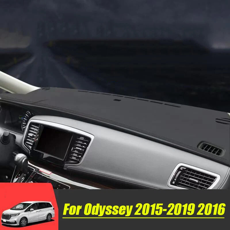 Leather Dashboard Dash Protector Pad Mat Cover for Honda Odyssey (2015–2019)