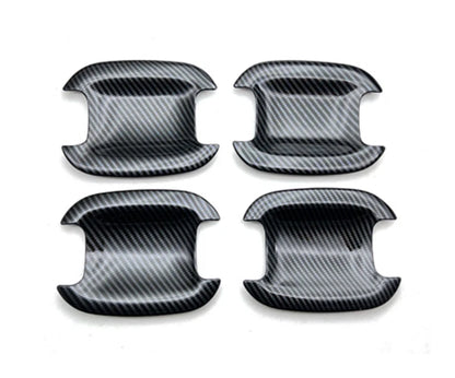 Door Handle Bowl Cover Trim for Ford Bronco Sport (2021-2023) 4 x Carbon Fiber