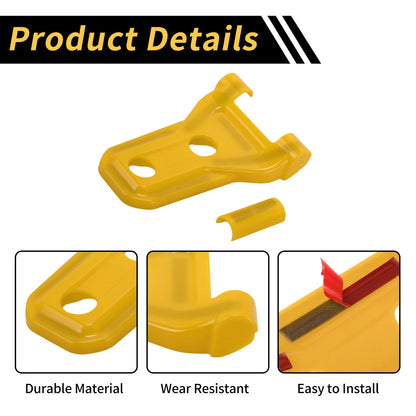 Engine Hood Hinge Cover for Jeep Wrangler JL JLU 2018-2024 - Plastic Yellow