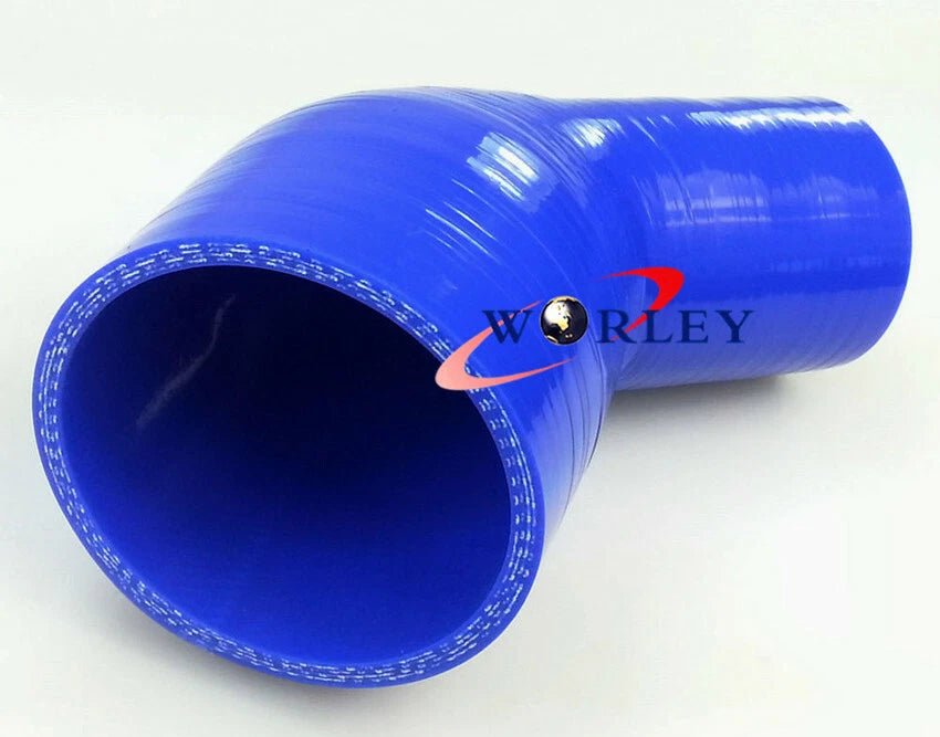 2.5" to 3" 64mm - 76mm Silicone 45° Elbow Reducer Hose for Car