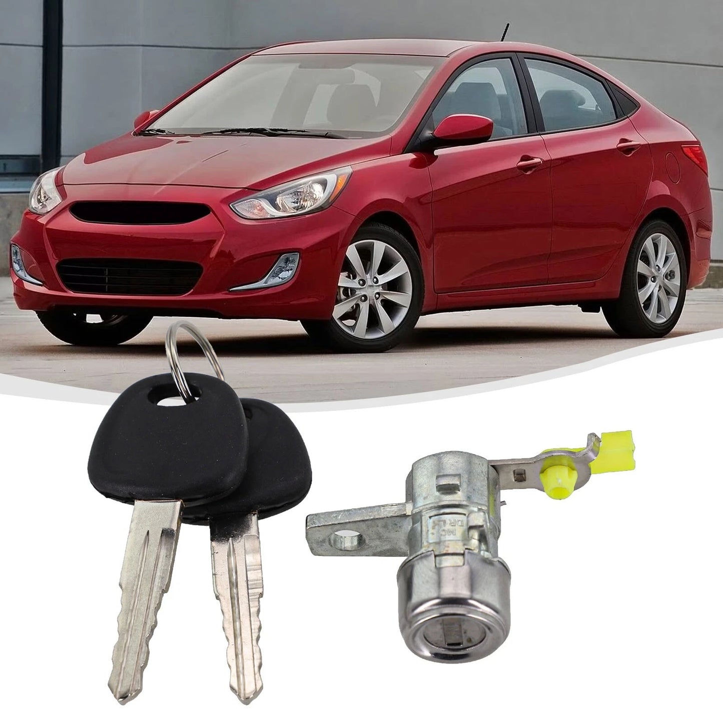 Door Lock Cylinder LH Driver Side for Hyundai Accent