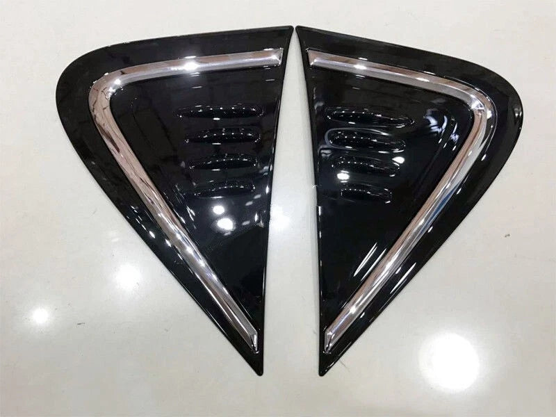 Glossy Black Side Wing Fender Air Vent Cover Trim for Toyota C-HR (2018-2023) 2 x