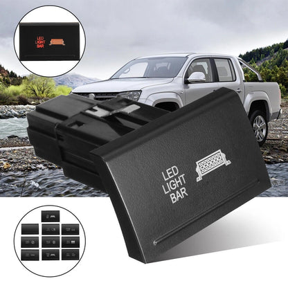 Top / Upper / Push Button Switch LED Work Rear Spot Reverse Light Bar for Amarok