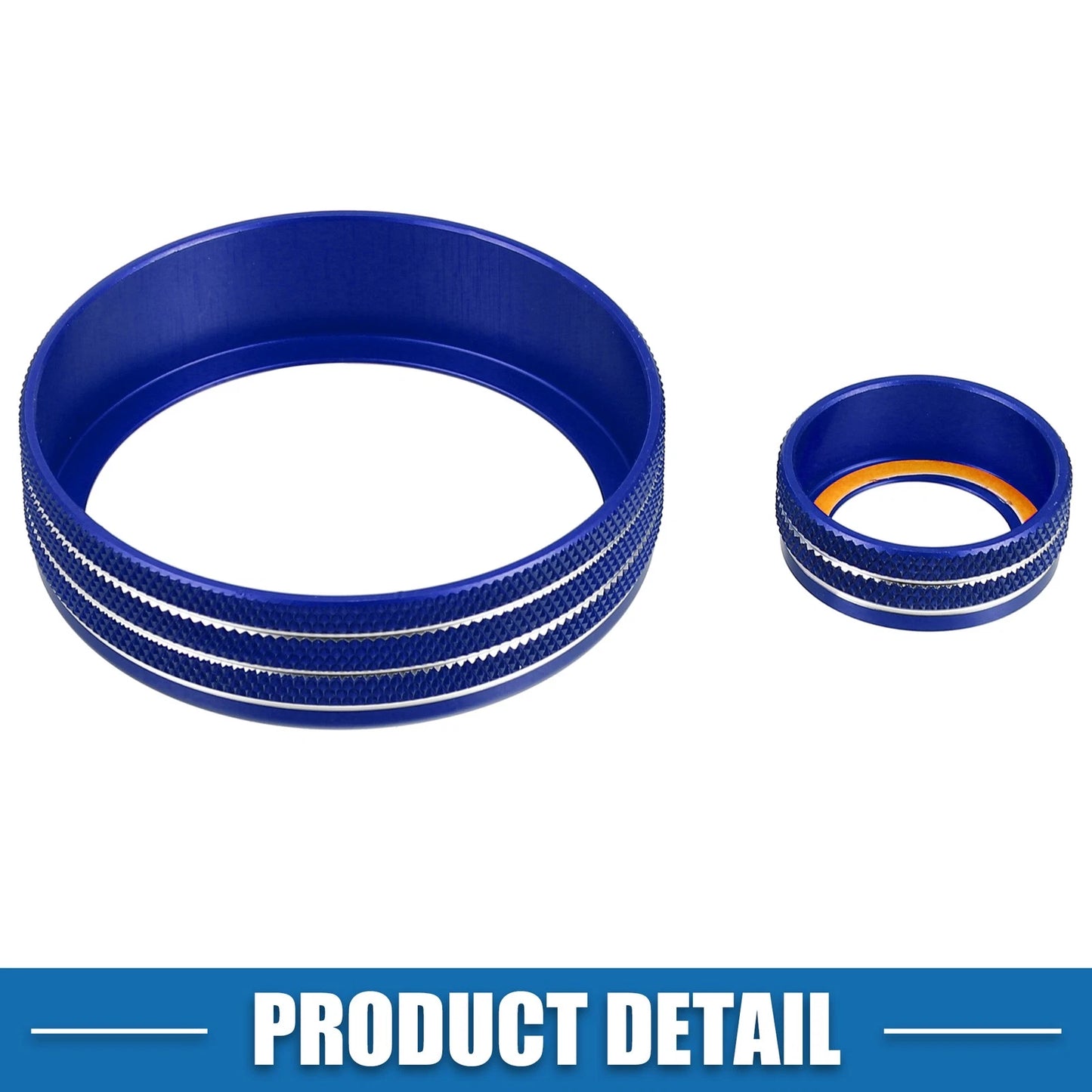 AC Audio Volume Knob Cover Set of 5 for Subaru BRZ GR86 2022 Blue