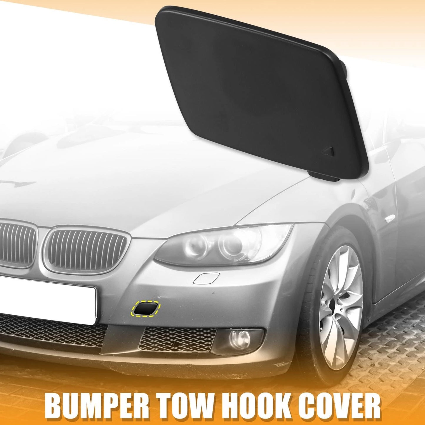 Front Bumper Tow Hook Cover for BMW 328i Base 2012-2015