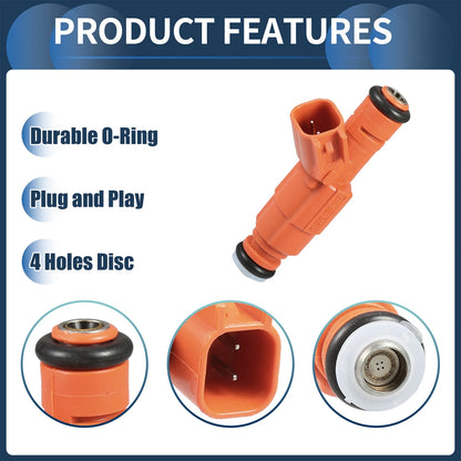 Fuel Injector 6.8L Orange 2 x for Ford F-250 (1999-2004)