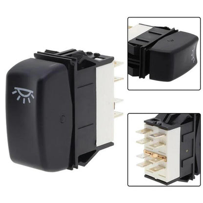 Black Dome Lamp Rocker Switch for Kenworth (P27-1040-10)
