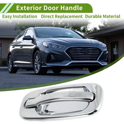 Exterior Door Handle for Chevrolet & GMC Models Silver Tone Rear Right