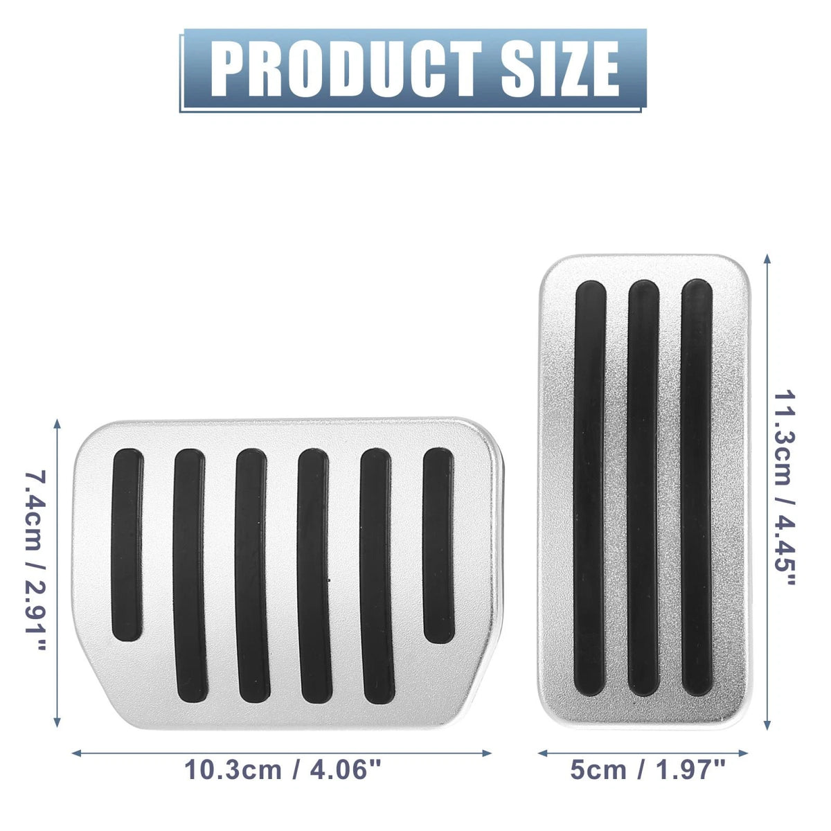 Anti-Slip Brake & Gas Pedal Covers for Tesla Model Y & 3 (2020-2023)