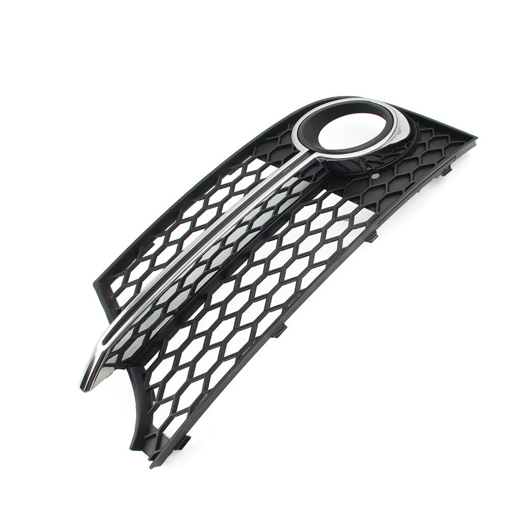 Front Bumper Honeycomb Mesh Fog Light Grille Cover for Audi TT MK2 (2006-2014)