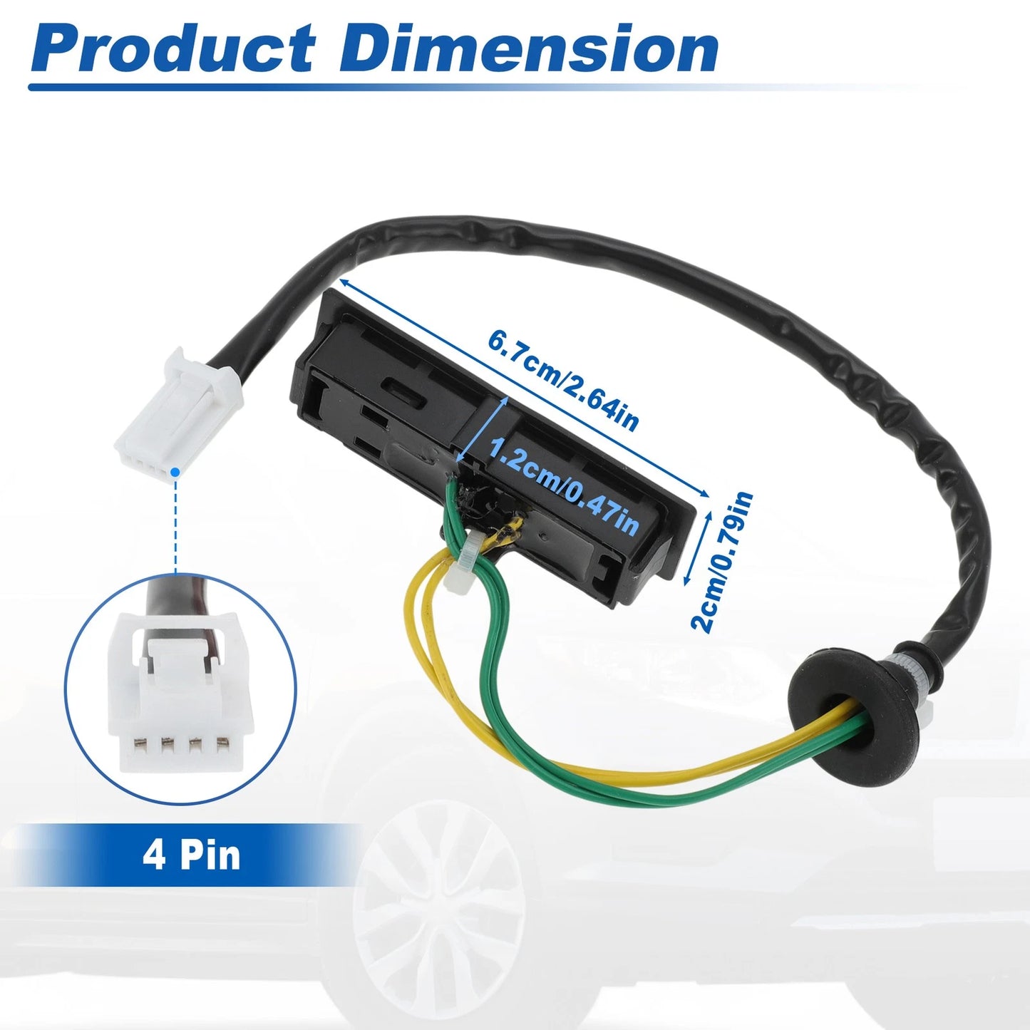 Tailgate Release Button Switch for Nissan Rogue (2014-2020)