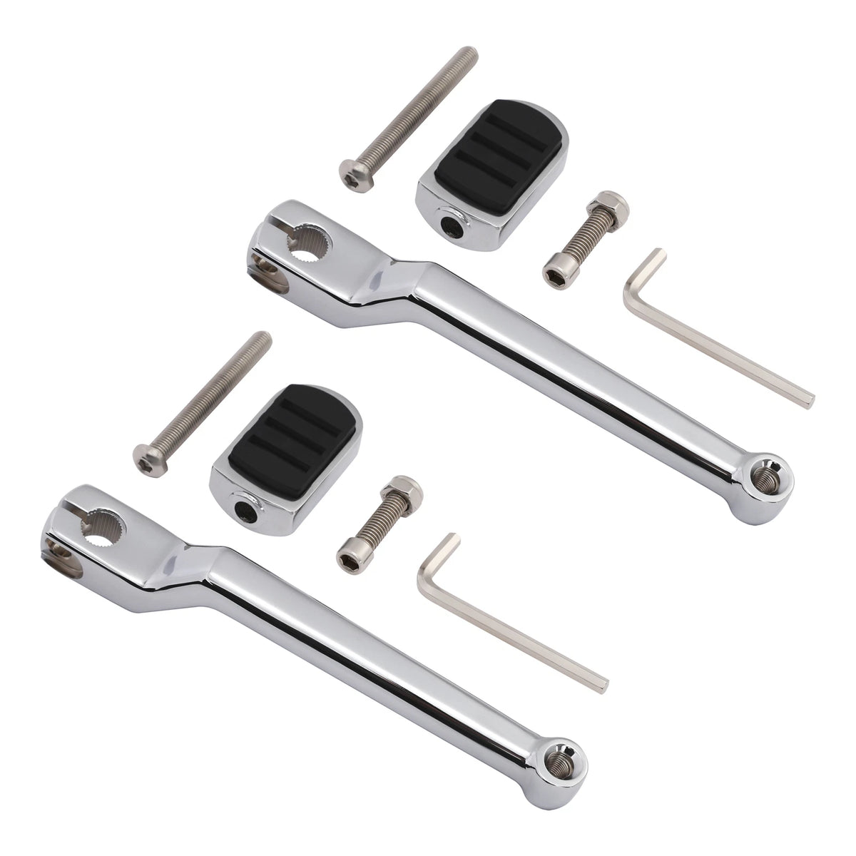 Chrome Front Rear Heel Shifter Lever Pegs for Harley Road Glide (1988-2023)