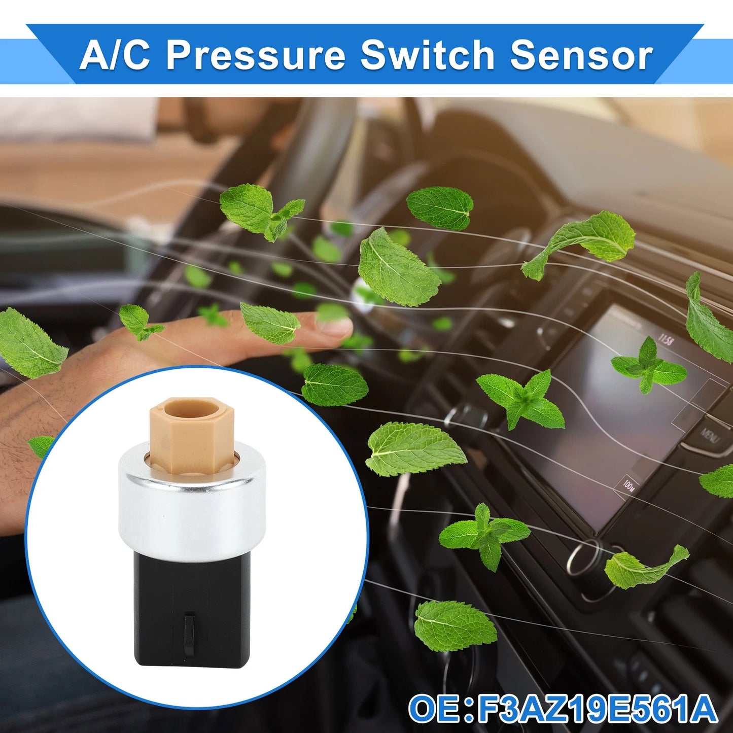 A/C Pressure Switch Sensor for Ford Mustang 3.8L, 4.6L (1996-2004) 1 x Pcs