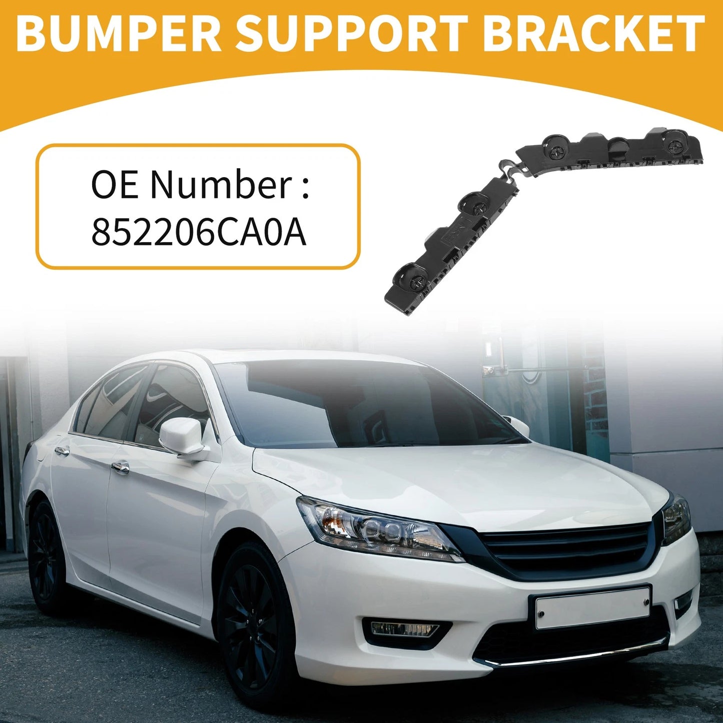 RH Rear Bumper Support Bracket for Nissan Altima (2019-2020) 1 Pc Black ABS