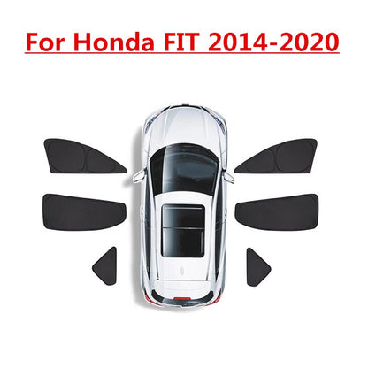 Side Window Sunshade Privacy Light Shade Blind for Honda FIT (2014–2020)