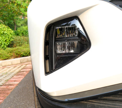 Carbon Fiber Fog Light Eyebrow Cover Trim for Hyundai Tucson (2022)