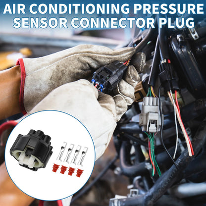 Air Conditioning Pressure Sensor Connector Plug Female Wire Terminal for Toyota