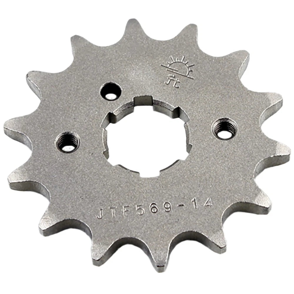 2 x Sprocket 14-Tooth Front Steel for Yamaha Breeze 125 & Grizzly 125