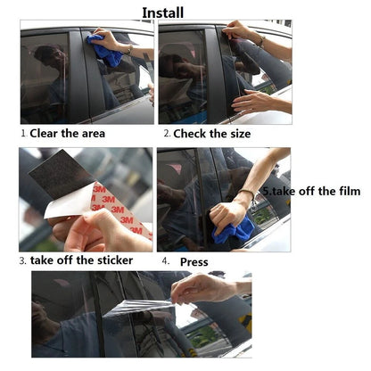6PCS Window Pillar Posts Door Trim Cover for Buick Lacrosse (2017–25)