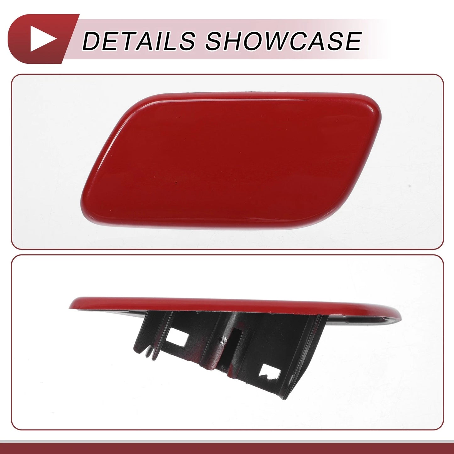 Front Left Washer Nozzle Cover for Subaru Forester 2013-2015 Red