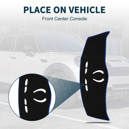 Dash Cover Mat for BMW Mini Cooper (MINI) Black Blue (2014-2024)