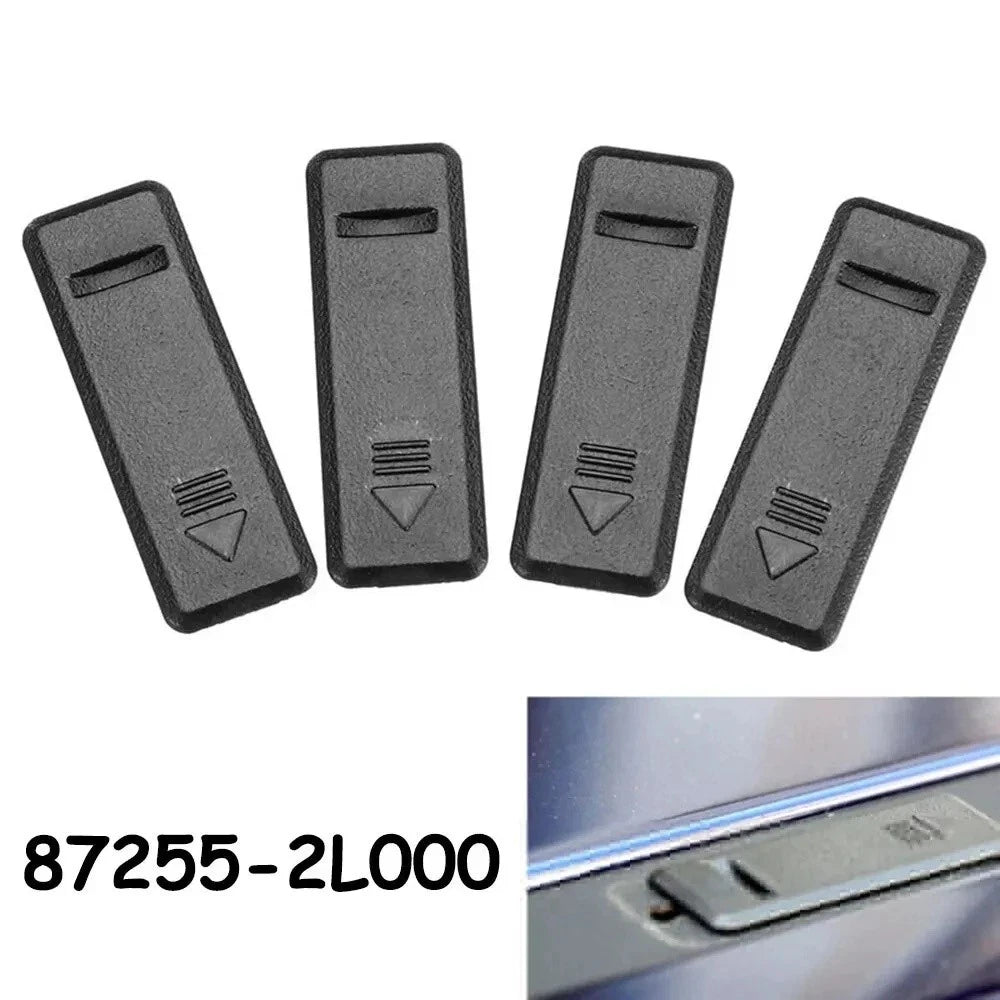 4 x Roof Water Rail Rack Moulding Clip Covers for Hyundai Elantra (2011-2015)