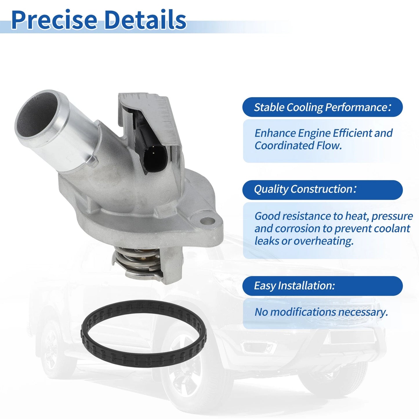 Engine Coolant Thermostat Housing Assembly for Chevrolet Colorado & GMC Canyon