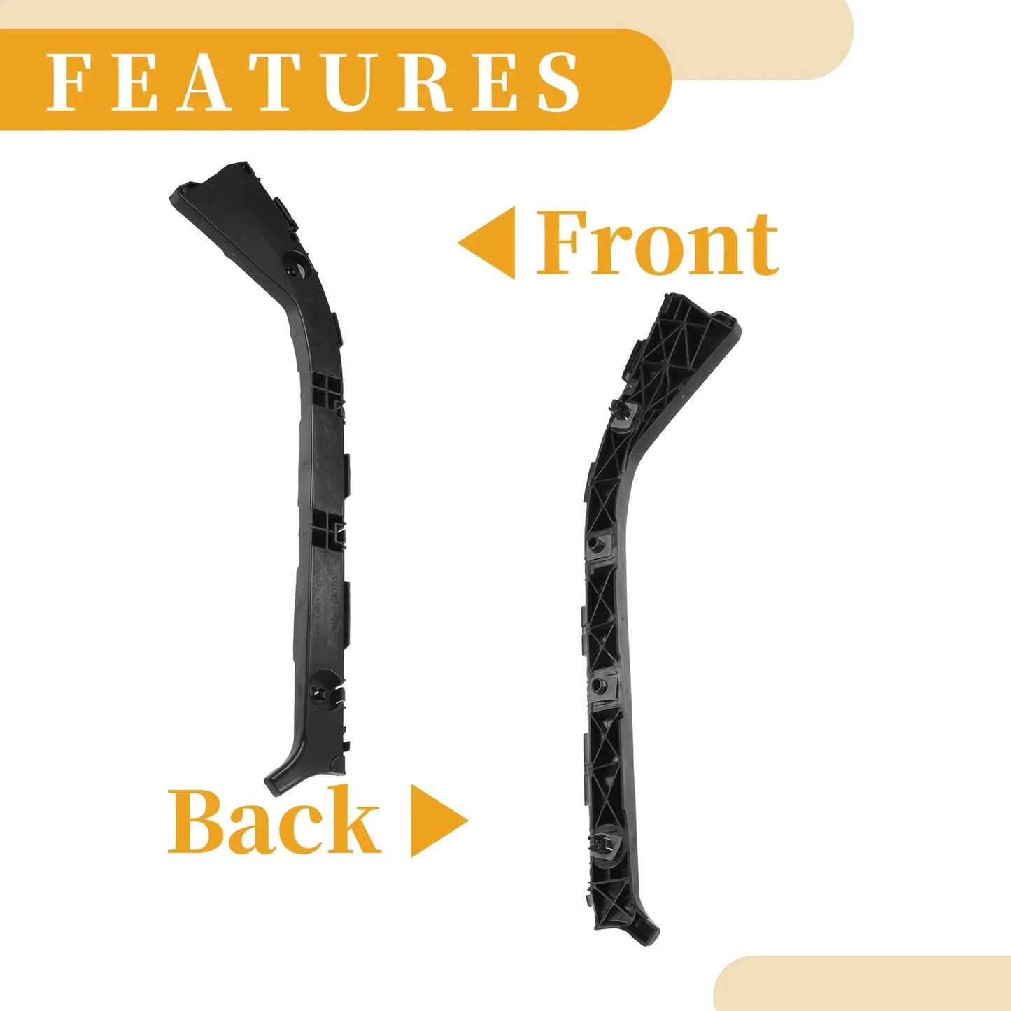 Rear Bumper Support Bracket for Toyota Prius (2004-2009) 1 Pair