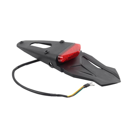 Red Rear Mudguard Tail Light Brake Lamp for Off-Road Dirt Bike