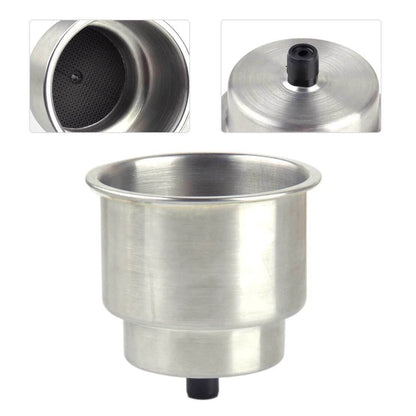 Stainless Steel Drink Bottle Cup Holder Mount for Marine Boat RV Truck