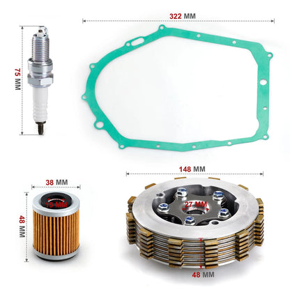Heavy Duty Clutch Kit & Gasket for Yamaha Big Bear 350 YFM350 (1987–1998)