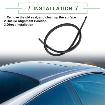 Left Roof Sealing Strip Sunroof Trim for Honda Civic (2016-2021)