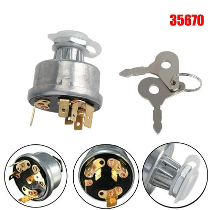 Switch 2 x Tractor Ignition Switch 12V/24V Accessories Durability for Tractor