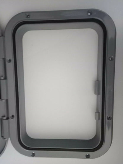 Access Hatch for Caravan Boat Locker Grey 375x280 EUROPA Made in Italy