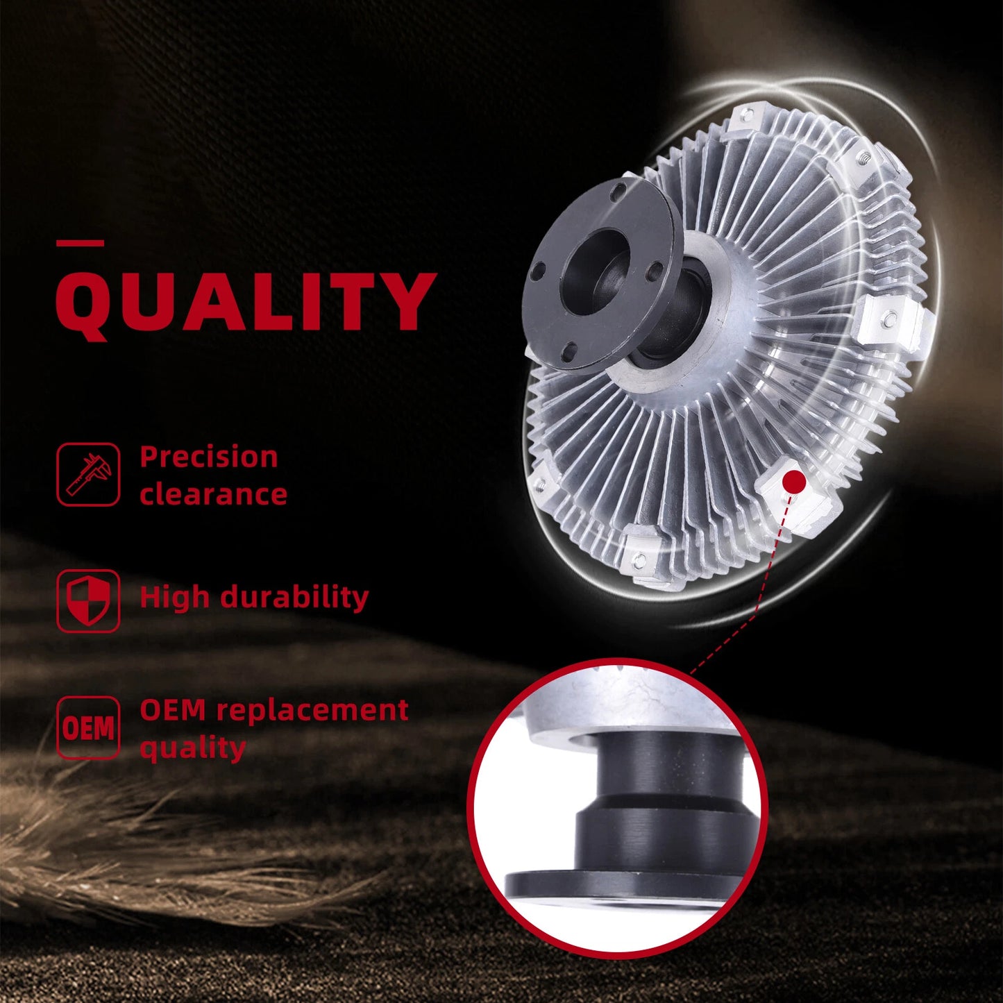 Radiator Cooling Fan Clutch for Holden Rodeo RA, Isuzu DMax RC 3.0L (2003-2012)