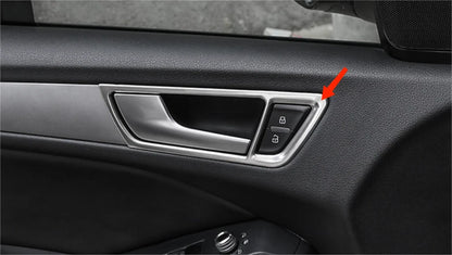 Steel Matte Inner Door Handle Frame Cover Trim for Audi Q5 (2009-2016) 4 x pcs