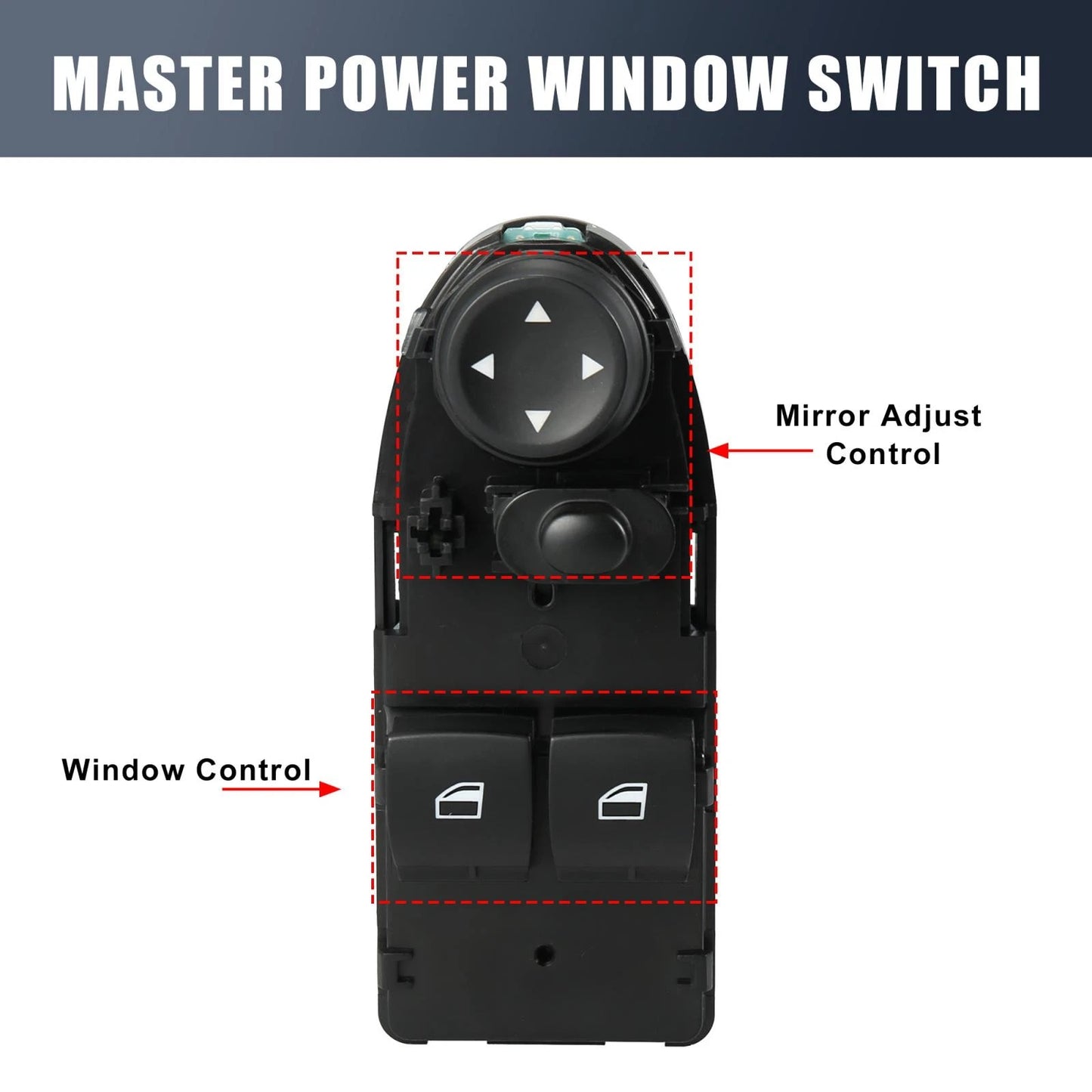 Master Power Window Switch for BMW 335i 328i 316i (2007-2013) Black