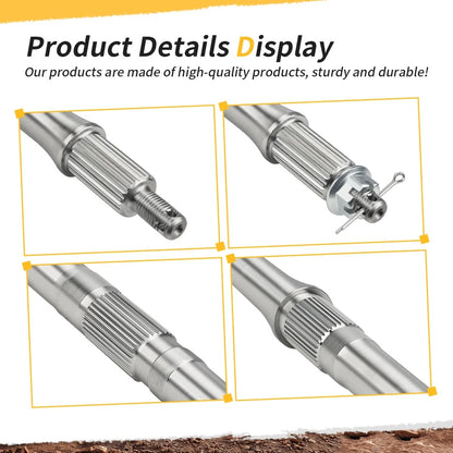 Rear Axle Shaft With Nuts for Yamaha Raptor 350 (2004–2013)