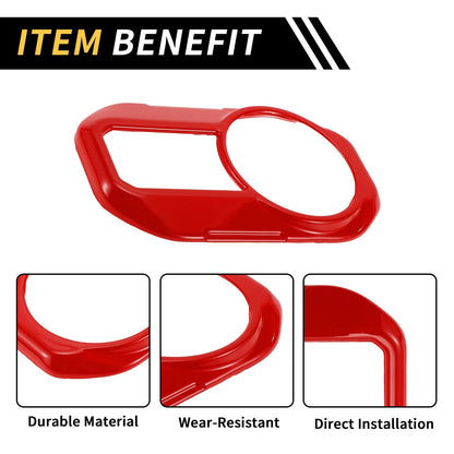 Headlight Button Panel Cover for Jeep Gladiator JT (2020-2024) Red 1 Pc