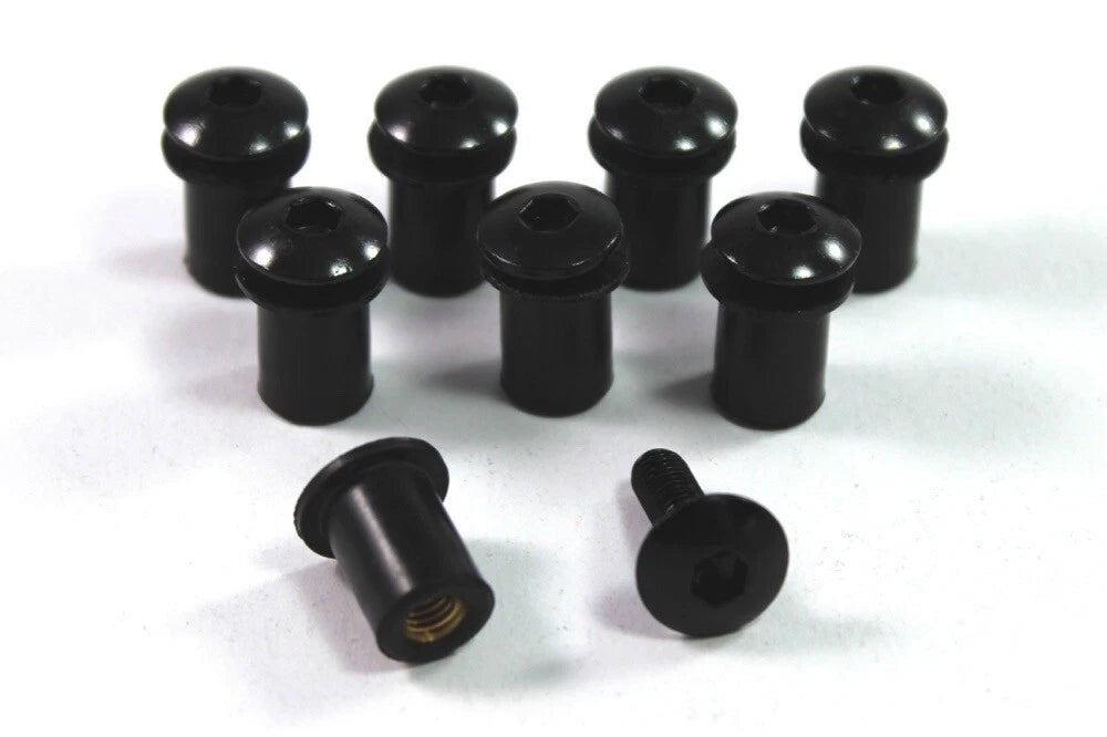 Fairing Bolts Wellnut Kit Black Aluminium for Ducati Panigale 1299 (2015–2015)