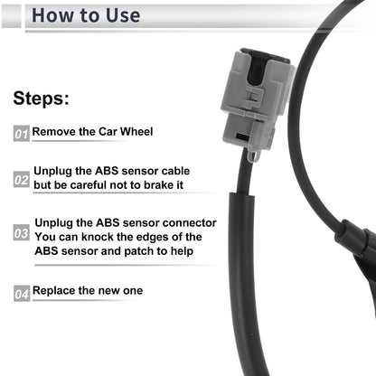 ABS Wheel Speed Sensor for Toyota Camry (2012-2017) 1 Pcs Rear Left