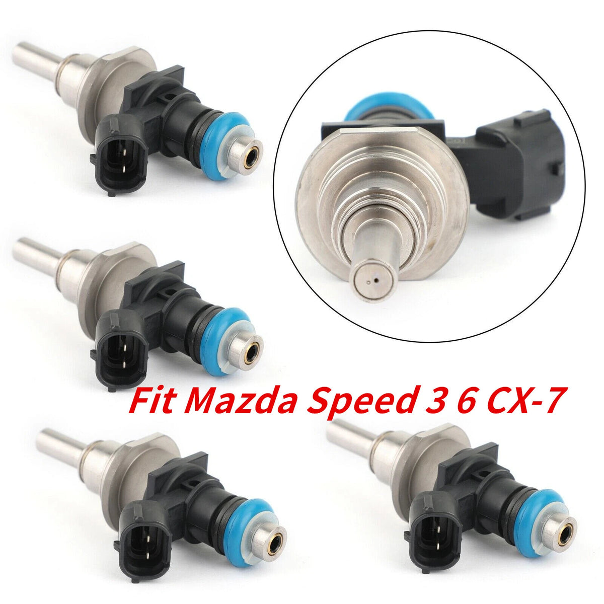 4 x Fuel Injectors for Mazda 3 MPS BL 2.3L L3-VDT (2009-2013)