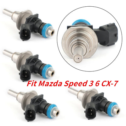 4 x Fuel Injectors for Mazda 3 MPS BL 2.3L L3-VDT (2009-2013)