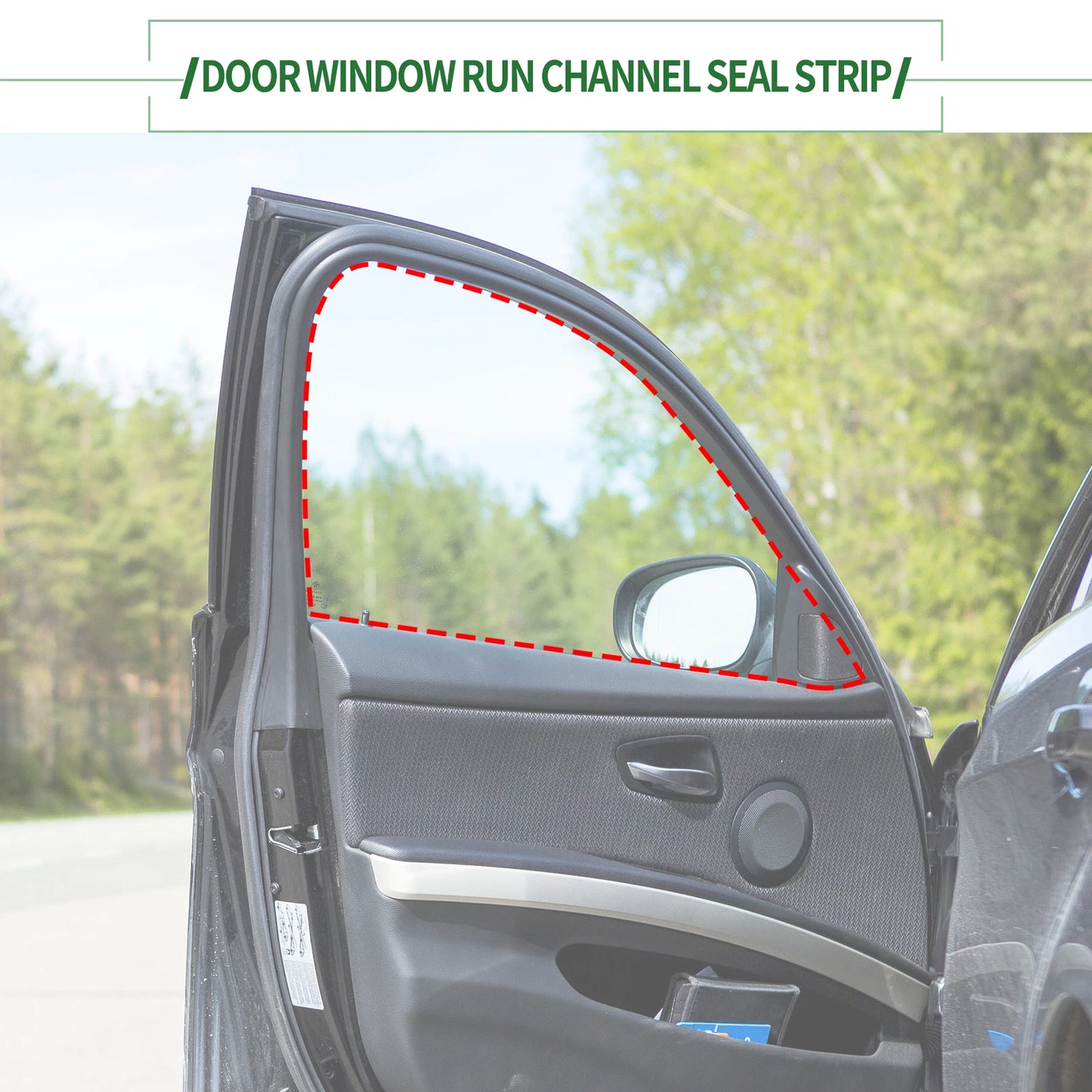 Rear Right Door Window Seal Strip for Honda Civic (2016-2021)