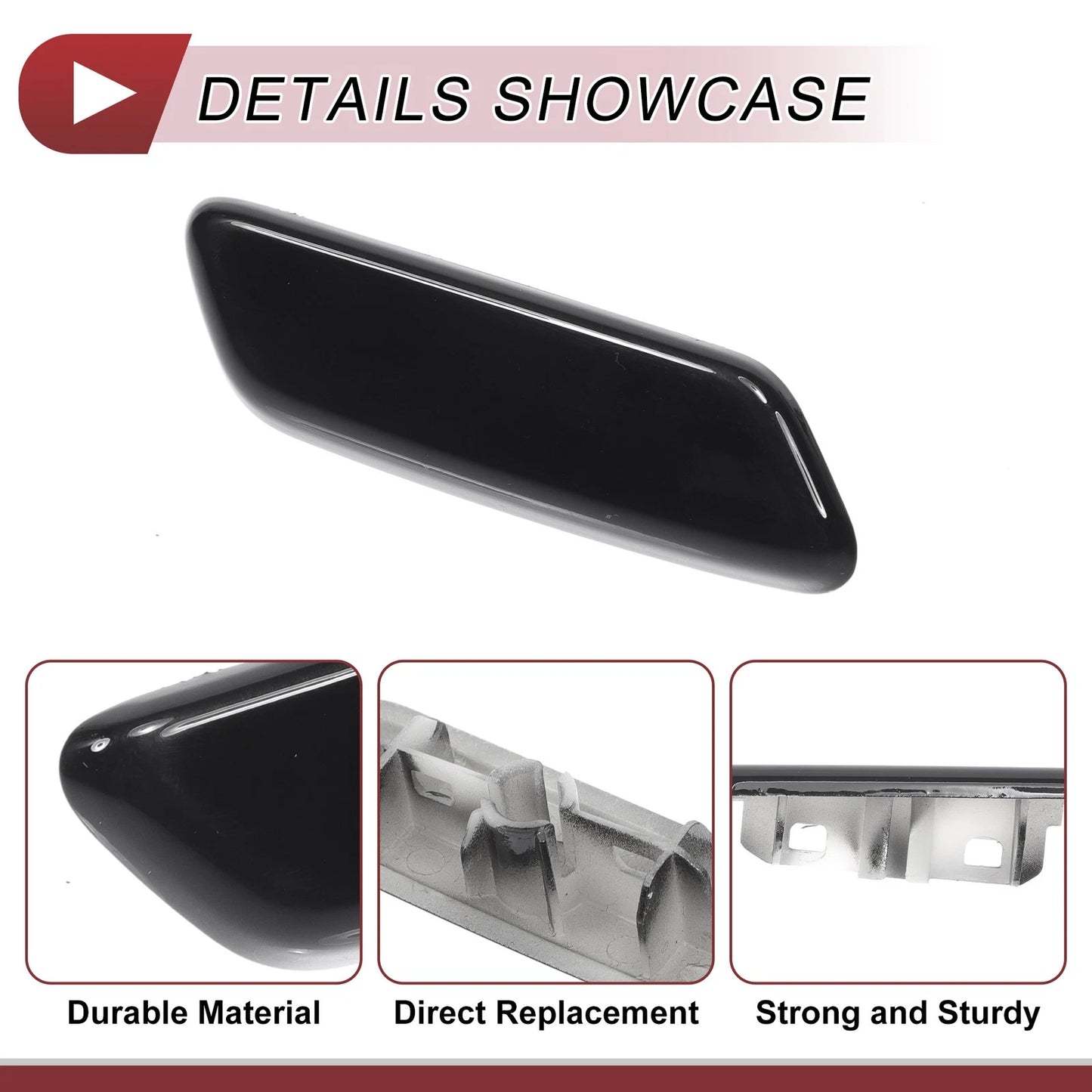 Front Right Washer Nozzle Cover for Lexus IS II (2008-2010) Black