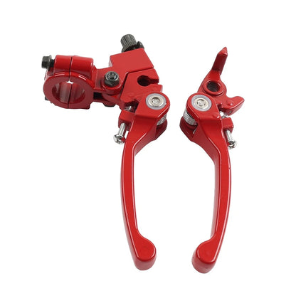 Red Brake Clutch Levers for Dirt Bike 50cc 125cc 22mm 7/8" Handlebar