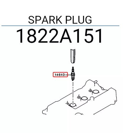 3 x Spark Plugs for Mitsubishi Mirage G4 (2012-2014)