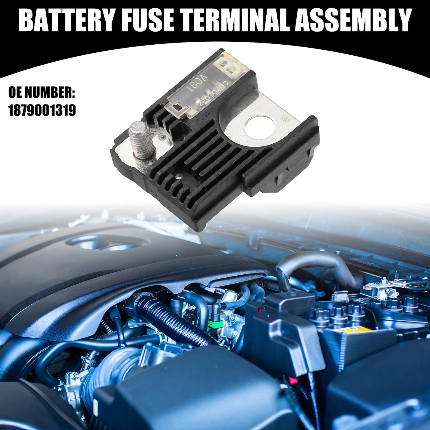 Battery Fuse Terminal Assembly for Hyundai - Plastic Black
