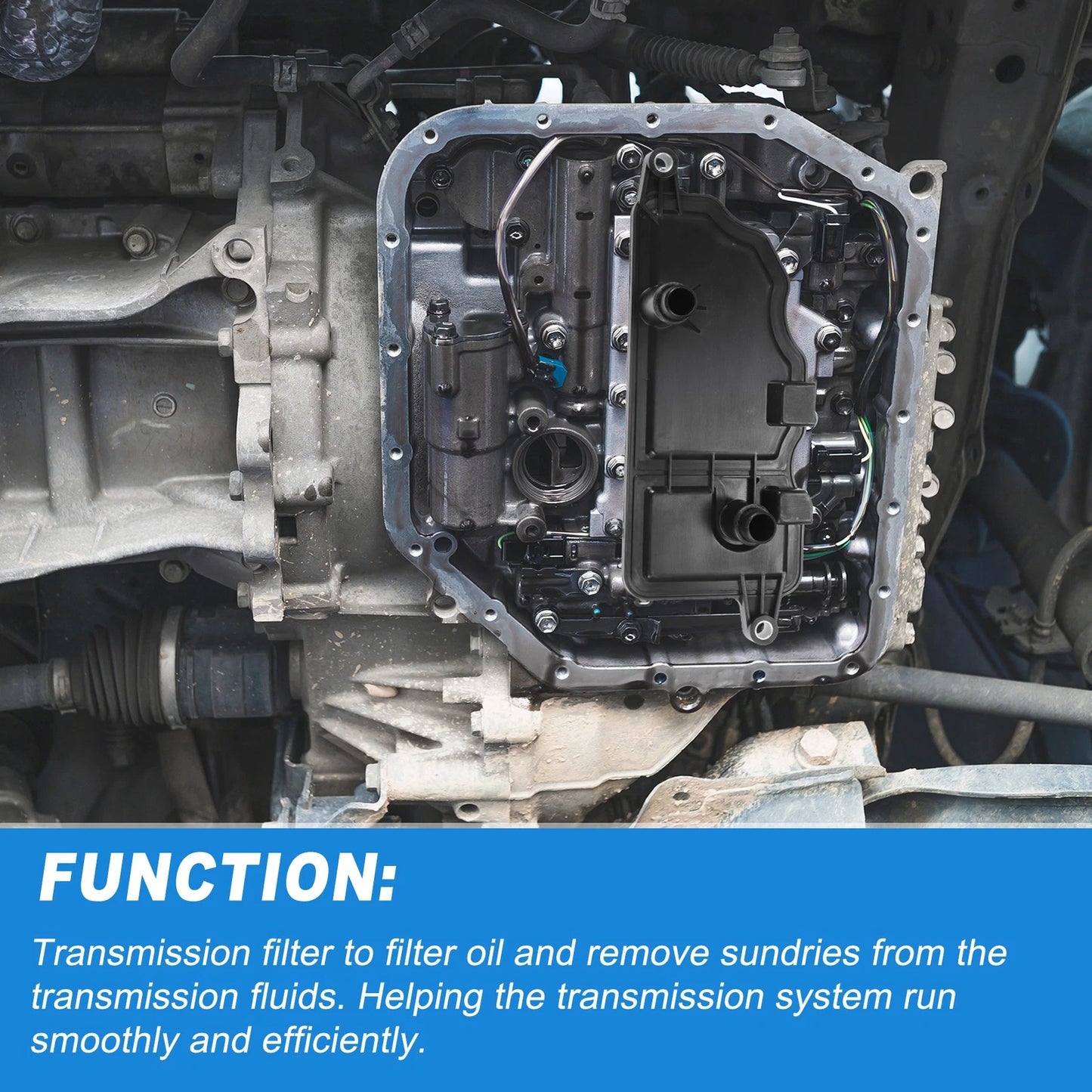 Transmission Fluid Filter Oil Pan for Nissan Pathfinder (2013-2023)